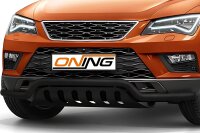 Frontbügel mit Unterfahrschutz für Seat Ateca 2016-2020 SCHWARZ 60mm breit Gutachten
