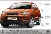 Frontbügel mit Unterfahrschutz für Seat Ateca 2016-2020 SCHWARZ 60mm breit Gutachten