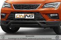Frontbügel für Seat Ateca 2016-2020 SCHWARZ 60mm breit Frontschutzbügel