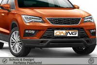 Frontbügel für Seat Ateca 2016-2020 SCHWARZ 60mm breit Frontschutzbügel