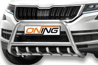 Frontbügel mit Unterbodenschutz für Skoda Kodiaq 2016-2021 60mm Frontschutzbügel Gutachten