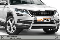 Frontbügel mit Querstreben für Skoda Kodiaq 2016-2021 60mm Frontschutzbügel