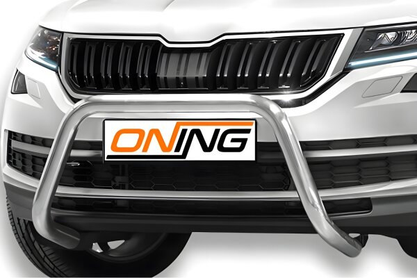 Frontbügel für Skoda Kodiaq 2016-2021 60mm Frontschutzbügel Edelstahl Gutachten