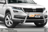Frontbügel für Skoda Kodiaq 2016-2021 60mm Frontschutzbügel Edelstahl Gutachten