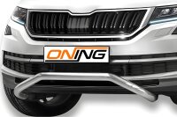Frontbügel schmaler Frontschutzbügel für Skoda Kodiaq 2016-2021 60mm Edelstahl Gutachten