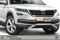 Frontbügel schmaler Frontschutzbügel für Skoda Kodiaq 2016-2021 60mm Edelstahl Gutachten