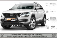 Frontbügel mit Unterfahrschutz für Skoda Kodiaq 2016-2021 SCHWARZ 60mm Edelstahl Gutachten