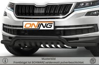 Frontbügel mit Unterfahrschutz für Skoda Kodiaq 2016-2021 SCHWARZ 60mm breit Gutachten