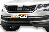 Frontbügel für Skoda Kodiaq 2016-2021 SCHWARZ 60mm breit Frontschutzbügel