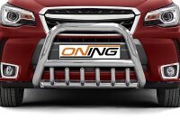 Frontbügel mit Unterbodenschutz für Subaru Forester SJ 2013-2019 SCHWARZ 70mm Gutachten