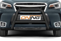 Frontbügel mit Querstreben für Subaru Forester SJ 2013-2019 SCHWARZ 70mm Edelstahl Gutachten