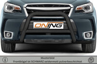 Frontbügel mit Querstreben für Subaru Forester SJ 2013-2019 SCHWARZ 70mm Edelstahl Gutachten