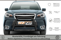 Frontbügel mit Querstreben für Subaru Forester SJ 2013-2019 SCHWARZ 70mm Edelstahl Gutachten