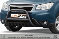 Frontbügel mit Unterfahrschutz für Subaru Forester SJ 2013-2019 SCHWARZ 70mm Gutachten