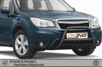 Frontbügel mit Unterfahrschutz für Subaru Forester SJ 2013-2019 SCHWARZ 70mm Gutachten