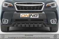 Frontbügel mit Unterbodenschutz für Subaru Forester SJ 2013-2019 SCHWARZ 70mm breit Gutachten