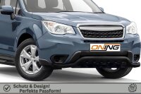Frontbügel mit Unterbodenschutz für Subaru Forester SJ 2013-2019 SCHWARZ 70mm breit Gutachten