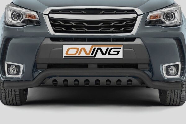 Frontbügel mit Unterfahrschutz für Subaru Forester SJ 2013-2019 SCHWARZ 70mm breit Gutachten