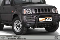 Frontbügel mit Unterbodenschutz für Suzuki Jimny FJ 2005-2012 SCHWARZ 70mm Gutachten