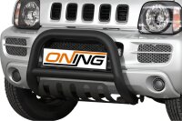 Frontbügel mit Unterfahrschutz für Suzuki Jimny FJ 2005-2012 SCHWARZ 70mm Edelstahl Gutachten