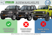 Frontbügel mit Unterfahrschutz für Suzuki Jimny FJ 2005-2012 SCHWARZ 70mm breit Gutachten