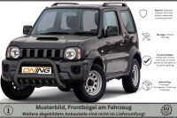 Frontbügel mit Unterbodenschutz für Suzuki Jimny FJ 2012-2018 SCHWARZ 70mm Gutachten