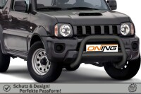 Frontbügel mit Querstreben für Suzuki Jimny FJ 2012-2018 SCHWARZ 70mm Edelstahl Gutachten