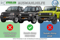 Frontbügel für Suzuki Jimny FJ 2012-2018 SCHWARZ 70mm Frontschutzbügel Bullbar Gutachten