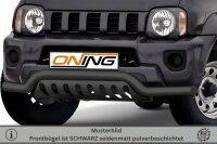 Frontbügel mit Unterfahrschutz für Suzuki Jimny FJ 2012-2018 SCHWARZ 70mm breit Gutachten