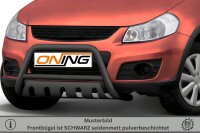 Frontbügel mit Unterfahrschutz für Suzuki SX4 2006-2013 SCHWARZ 60mm Gutachten