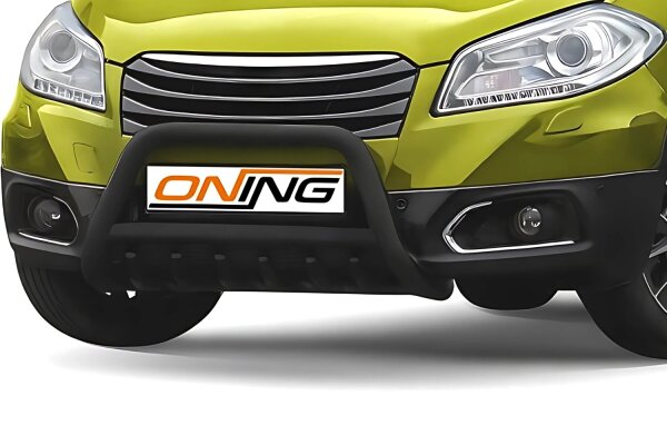 Frontbügel mit Unterbodenschutz für Suzuki SX4 S-Cross 2013-2016 SCHWARZ 60mm Gutachten