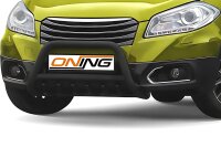 Frontbügel mit Unterbodenschutz für Suzuki SX4 S-Cross 2013-2016 SCHWARZ 60mm Gutachten