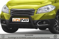 Frontbügel mit Unterbodenschutz für Suzuki SX4 S-Cross 2013-2016 SCHWARZ 60mm Gutachten