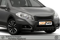 Frontbügel mit Unterfahrschutz für Suzuki SX4 S-Cross 2013-2016 SCHWARZ 60mm Gutachten