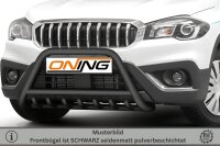 Frontbügel mit Unterbodenschutz für Suzuki SX4 S-Cross 2016-2021 SCHWARZ 60mm Gutachten