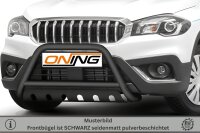 Frontbügel mit Unterfahrschutz für Suzuki SX4 S-Cross 2016-2021 SCHWARZ 60mm Gutachten