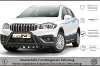 Frontbügel mit Unterfahrschutz für Suzuki SX4 S-Cross 2016-2021 SCHWARZ 60mm Gutachten