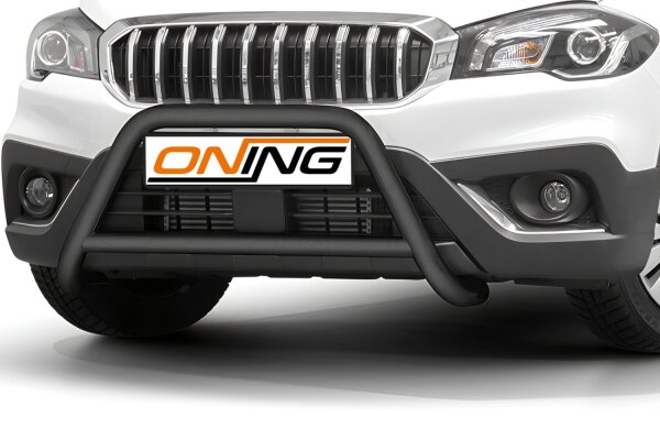 Frontbügel mit Querstreben für Suzuki SX4 S-Cross 2016-2021 SCHWARZ 60mm Gutachten