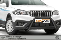 Frontbügel mit Querstreben für Suzuki SX4 S-Cross 2016-2021 SCHWARZ 60mm Gutachten