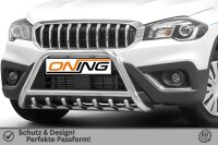 Frontbügel mit Unterbodenschutz für Suzuki SX4 S-Cross 2016-2021 60mm Edelstahl Gutachten