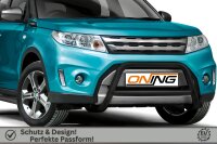 Frontbügel mit Querstreben für Suzuki Vitara LY 2015-2018 SCHWARZ 60mm Edelstahl Gutachten