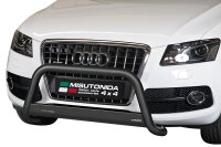 Frontbügel Edelstahl schwarz für Audi Q5 2008 - 2015 63mm mit Gutachten Frontschutzbügel