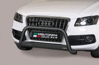 Frontbügel Edelstahl schwarz für Audi Q5 2008 - 2015 63mm mit Gutachten Frontschutzbügel