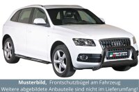 Frontbügel Edelstahl schwarz für Audi Q5 2008 - 2015 63mm mit Gutachten Frontschutzbügel