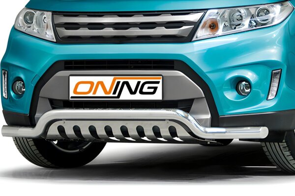 Frontbügel mit Unterfahrschutz für Suzuki Vitara LY 2015-2018 60mm breit Edelstahl Gutachten