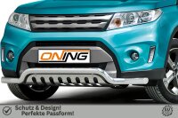 Frontbügel mit Unterfahrschutz für Suzuki Vitara LY 2015-2018 60mm breit Edelstahl Gutachten