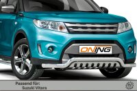 Frontbügel mit Unterfahrschutz für Suzuki Vitara LY 2015-2018 60mm breit Edelstahl Gutachten