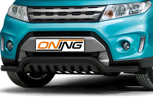 Frontbügel mit Unterfahrschutz für Suzuki Vitara LY 2015-2018 SCHWARZ 60mm breit Gutachten
