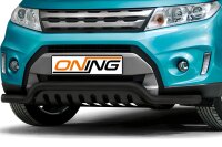 Frontbügel mit Unterfahrschutz für Suzuki Vitara LY 2015-2018 SCHWARZ 60mm breit Gutachten