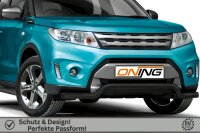 Frontbügel für Suzuki Vitara LY 2015-2018 SCHWARZ 60mm breit Frontschutzbügel Gutachten
